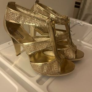 Michael kors gold heels